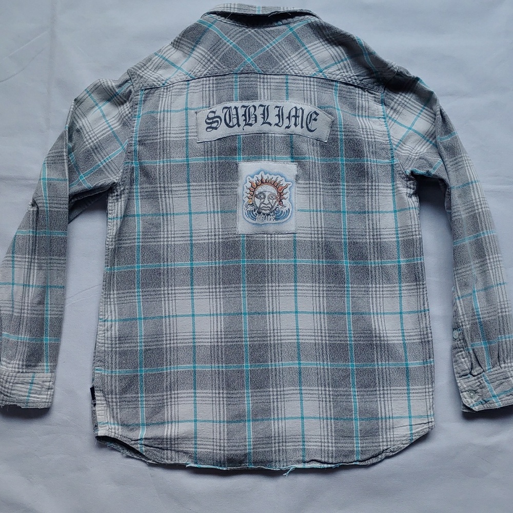Sublime upcycled patched flannel